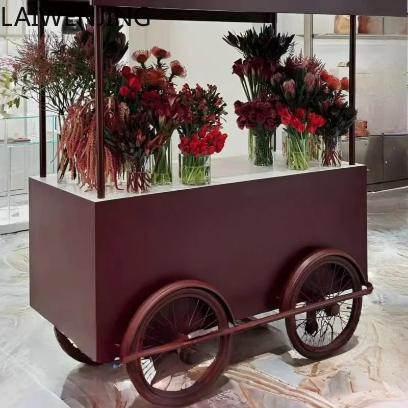 

HLZ mobile stall trolley multi-functional mobile vehicle display stand commercial stall car