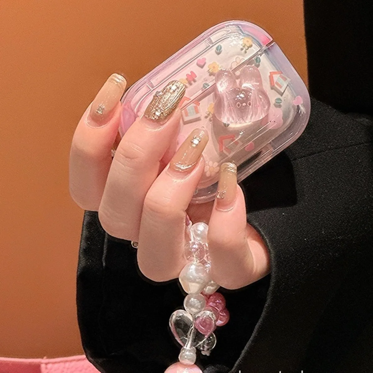 ثلاثية الأبعاد الكرتون لطيف أرنب حقيبة سماعة الاذن ل AirPods 4 3 2 1 Pro2 غطاء سماعة رأس من البولي يوريثان Coque ل AirPods 4 4th 3rd Pro 2 2nd حالات