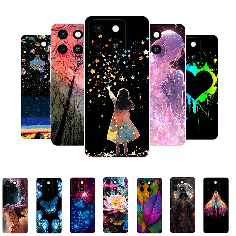 For ZTE Blade A35 Case 2024 Fashion Girl Flower Soft Silicone Bumper Back Cover for ZTE Blade A35 A 35 BladeA35 Phone Cases