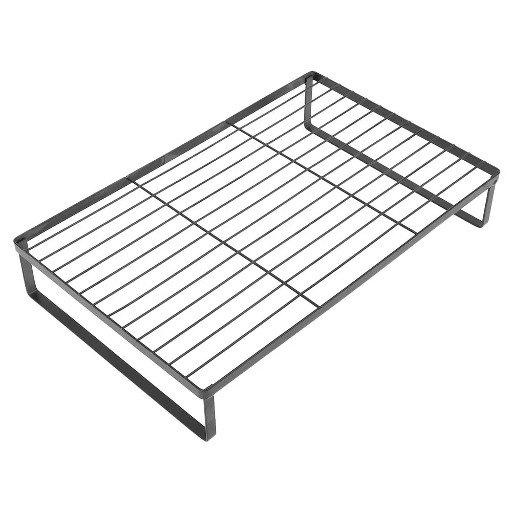 

Gas Metal Kitchen Storage Rack For Induction Cooker Countertop Organizer Multifunctional Space Saving Design