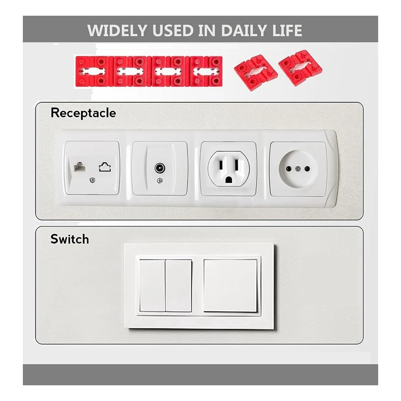 Switch And Receptacle Spacer Electrical Outlet Spacers Shims For Electrical Box, 100Pcs Electrical Outlet Spacers Shims Socket
