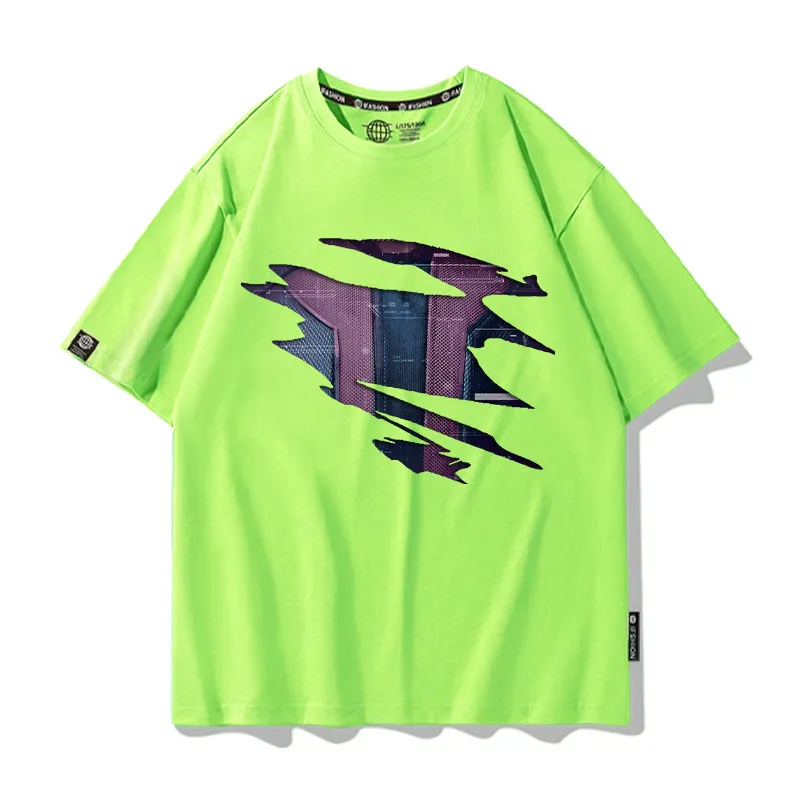 

Новая футболка для родителей и детей 2026 Marvel Iron Man: Противоударная защита, из чистого хлопка, с принтом, мужская и женская