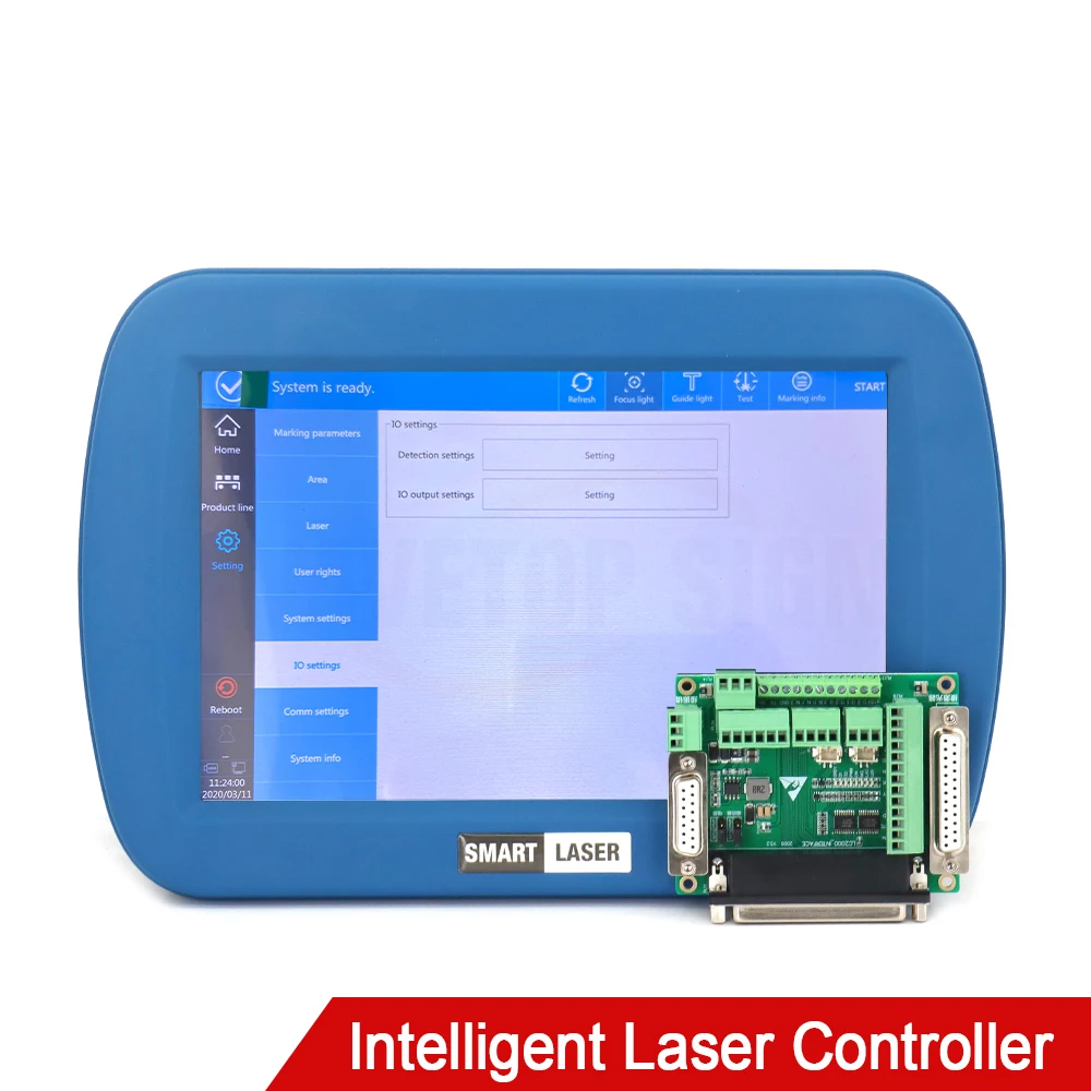 After-sales Service Provided Highly Intelligent Touch Screen Laser Marking Machine Controller Smart Fly Control System