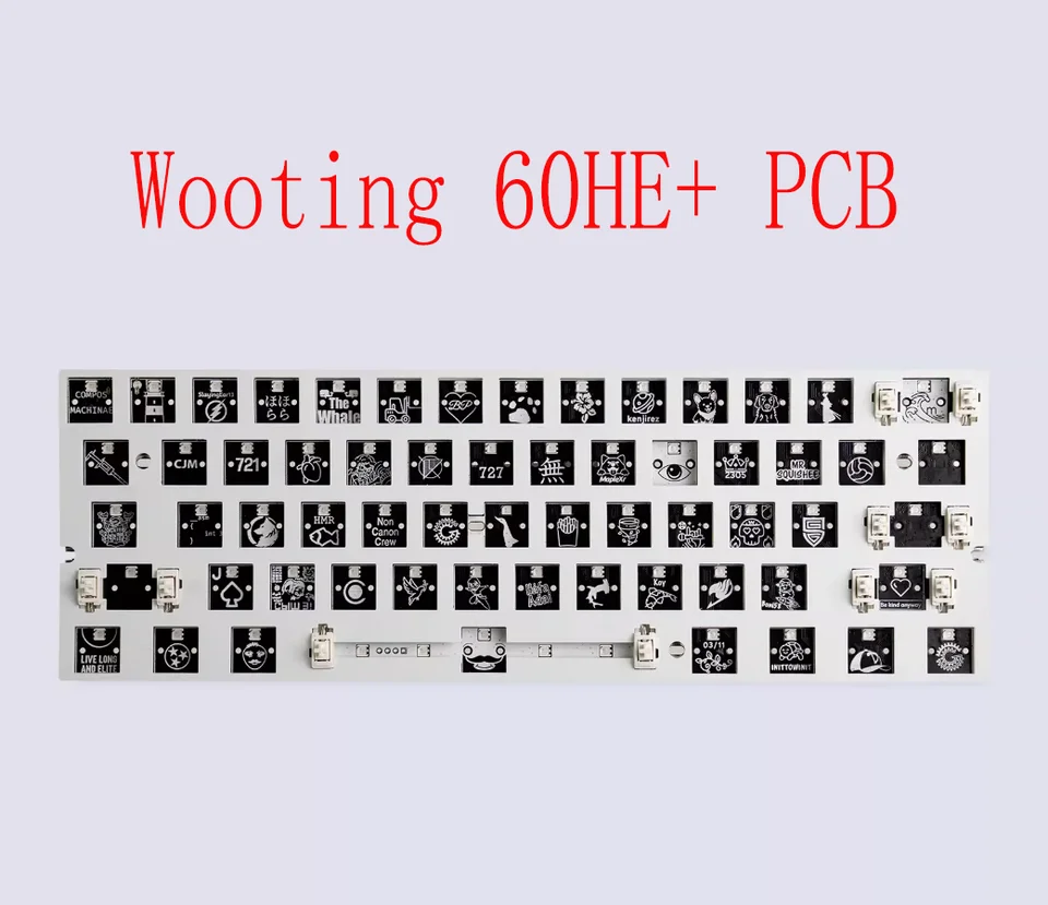 Wooting 60HE V2 Wooting 60HE+ Wooting 80HE PCB Magnetic axis PCB