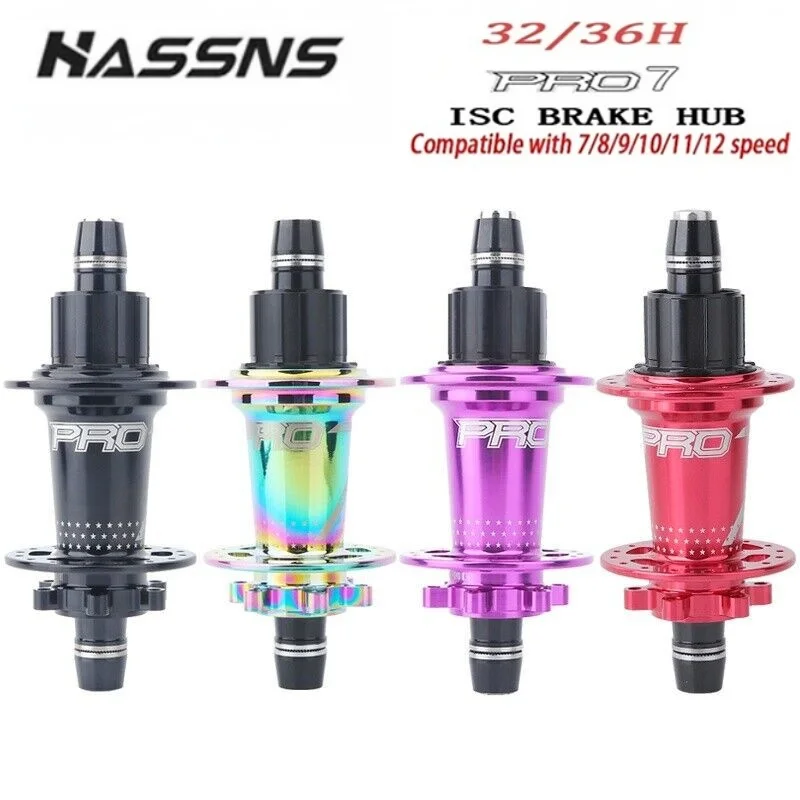 

HASSNS PRO7 MTB Bicycle Hub BOOST 12x148mm 15x110mm 4 Sealed Bearings 32H 36H 120T Mountain Bike HG/XD/MS 8/9/10/11/12 Speed