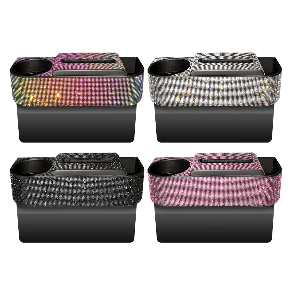 

Car Tissue Storage Box with Cup Holder Universal For sedans SUVs RVs trucks Drink Cup Gap Holder Bottle Bracket Car Accessories