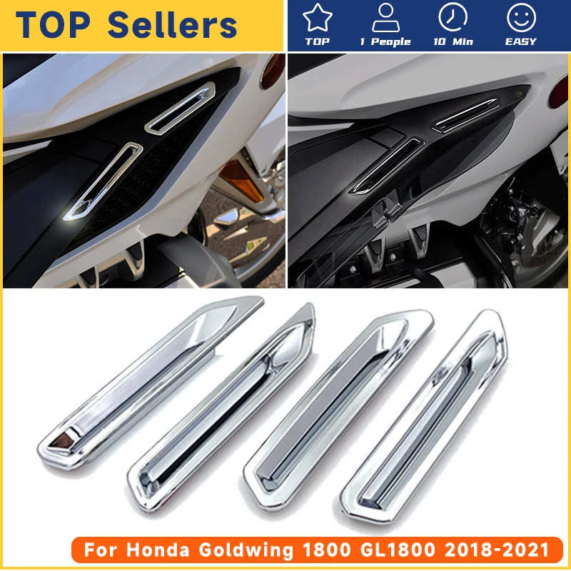 

Panical Radiator Slot Vent Trim Decoration Decorate Cover Parts Accessories For Honda Goldwing GL1800 GL1800B F6B 2018-2023