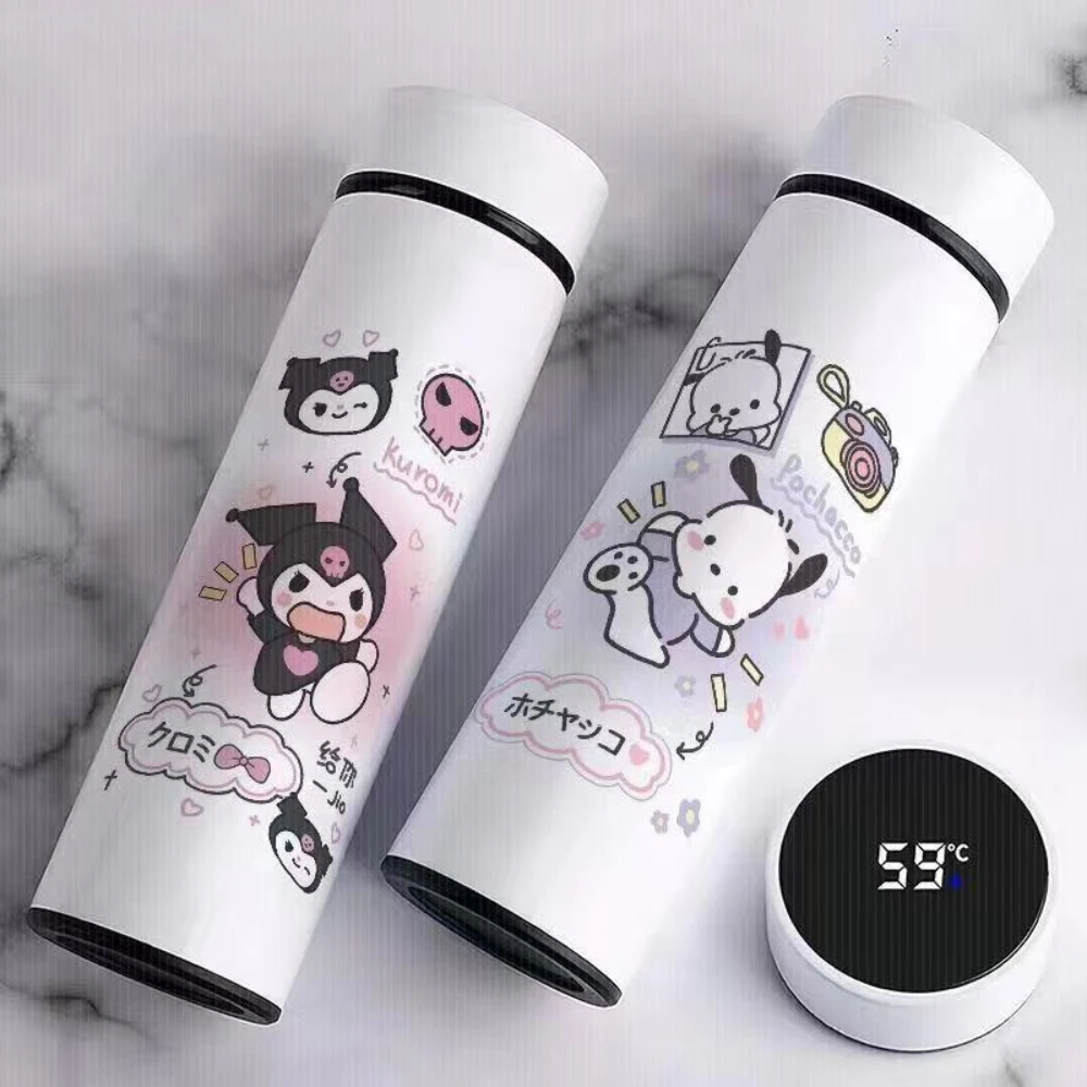 

MINISO Sanrio Insulated Water Bottle Water Bottle Kids 500ml Coulomb Stainless Steel Water Bottle Portable Outdoor Water Bottle