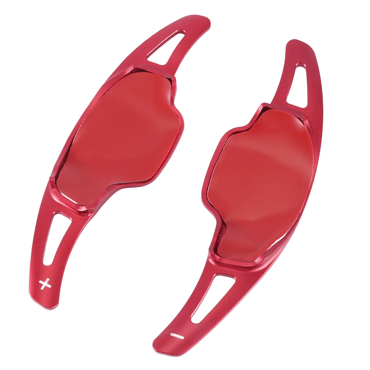 2PCS/Pair Aluminum Steering Wheel Paddle Shifter Extension for Chevrolet Camaro 2017 2018 2019 Chevy C7 Corvette 2015-2019 (Red)