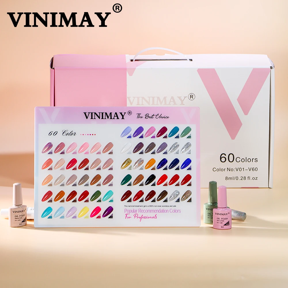 

VINIMAY 60 Color Gel Nail Polish vernis semi permanant UV Nail Gel Lak Primer Soak Off Nail Art Gel Varnish Gelpolish Manicure