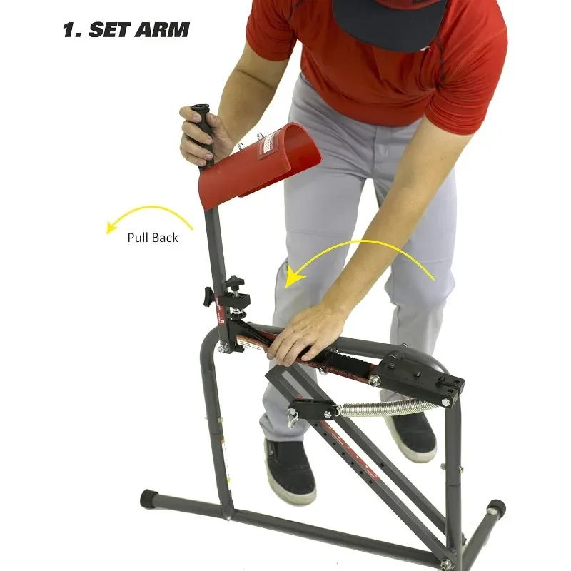 

Механическая машина для подачи бейсбола и софтбола с подогревом Sports Perfect Pitch 45 миль в час ( # HC129) — регулируемый и портативный дизайн, идеально подходит