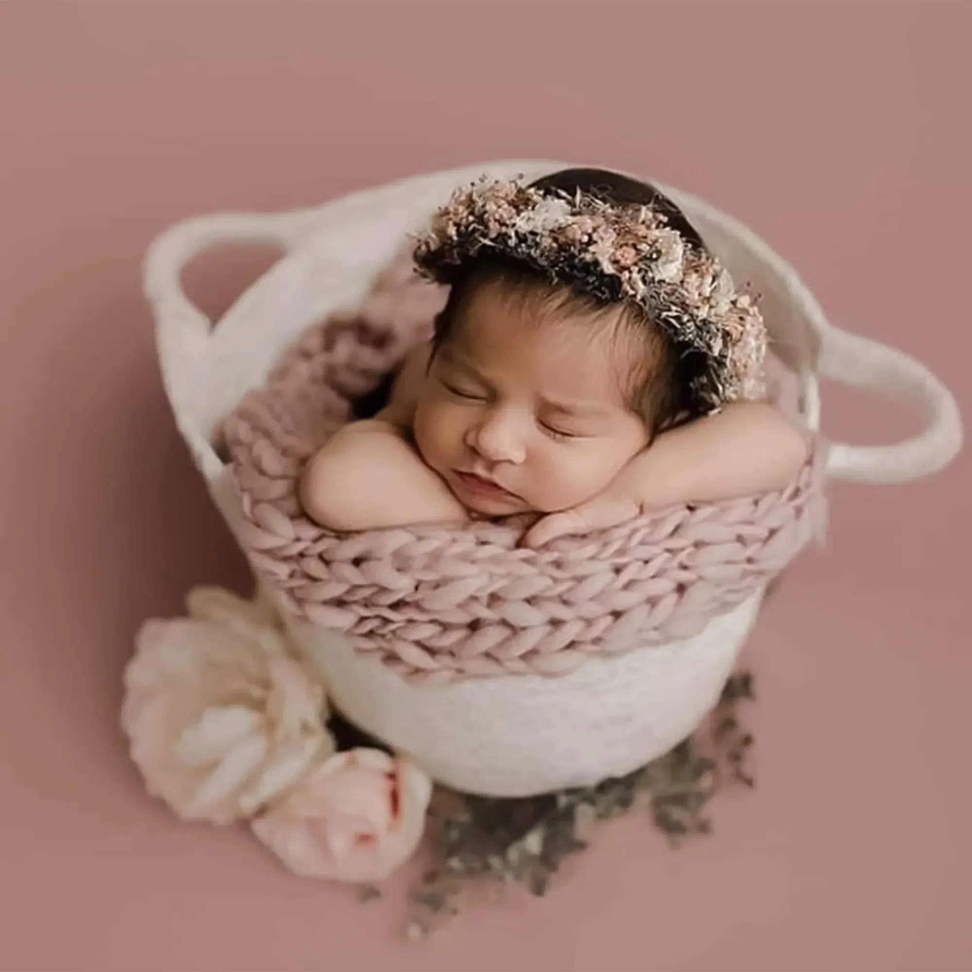 Baby Photo Blanket Newborn Photography Props Wrap Baby Photography Fabric Mat Photo Props Baskets Filler Rug Photo Blanket