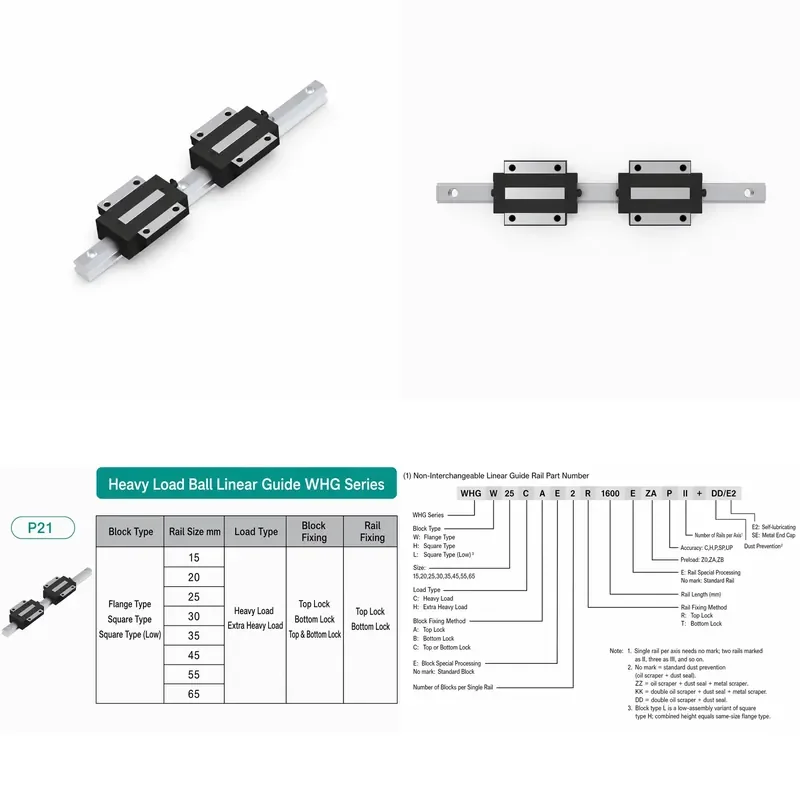 CNC Linear Guide Rail with Slider Block and Mounting Seat High Precision Motion System for Automation Equipment