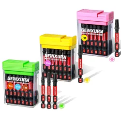 Geinxurn Impact Torx Screwdriver Bits Set,45 Pcs(T10/T15/T20/T25/T30) S2 Steel Multi Star Driver Bits with Storage Colorful Box
