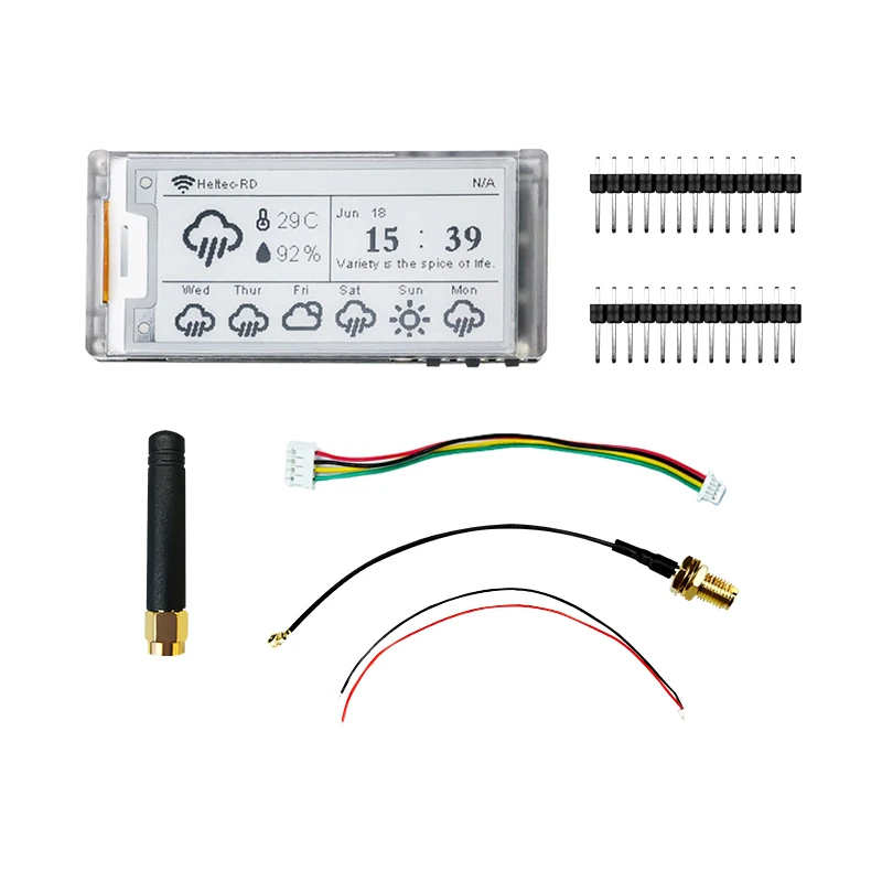 Heltec Meshtastic ESP32 LoRa DevBoard pantalla de papel electrónico de tinta electrónica de 2,13/2,9 pulgadas etiqueta de estante electrónica inteligente WiFi BLE soporte Arduino