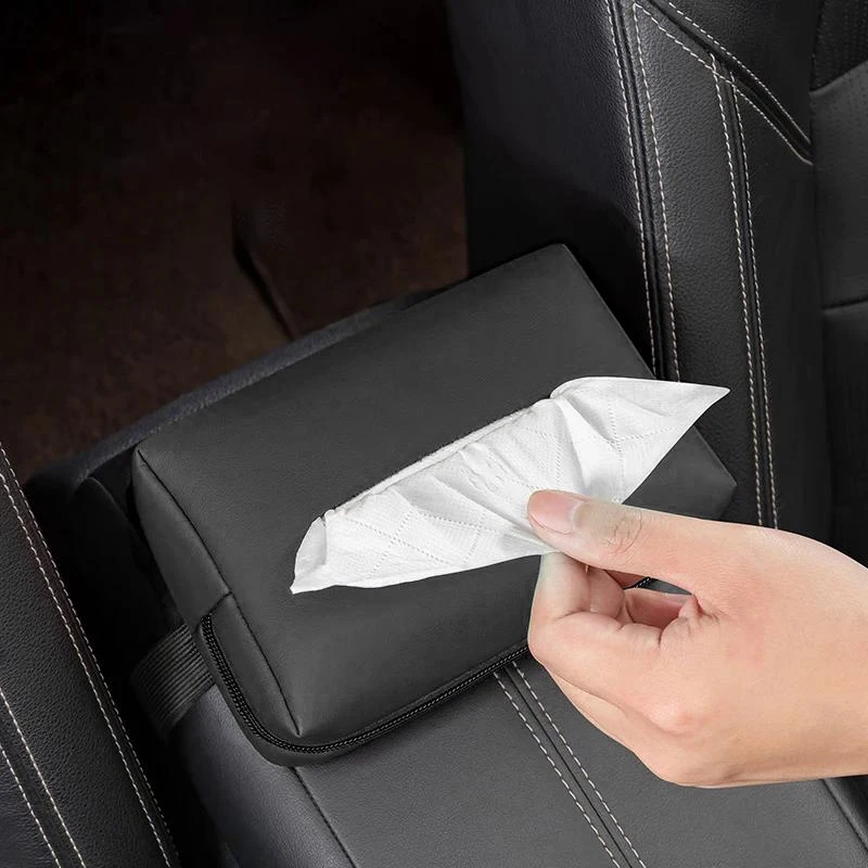 

Car interior tissue bag seat back tissue storage box holder accessories for Peugeot 5008 408 308 208 3008 Rifter 508 301 108 608