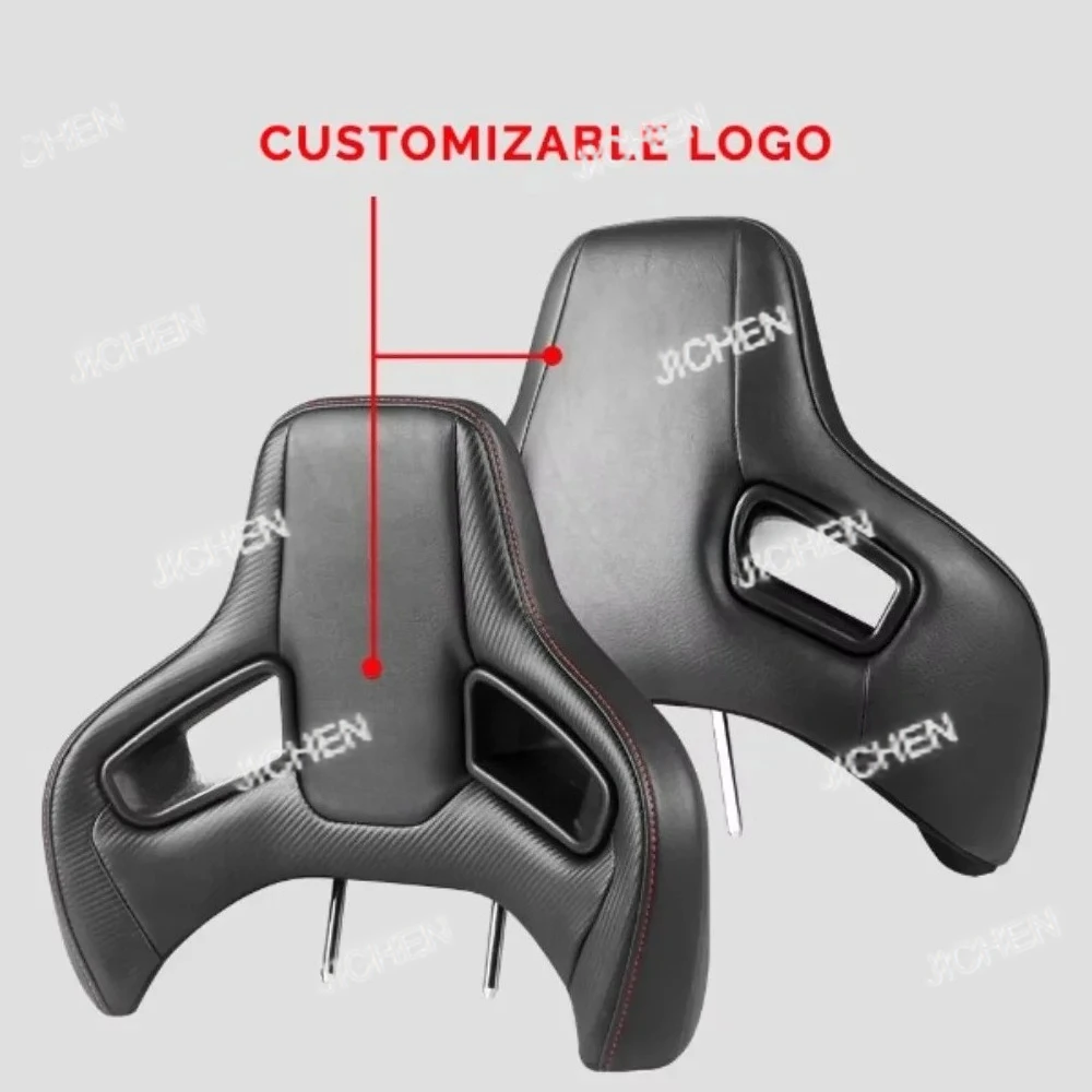 Plug and Play PU Leather Car Seat Headrest Cold Foam with Racing Style