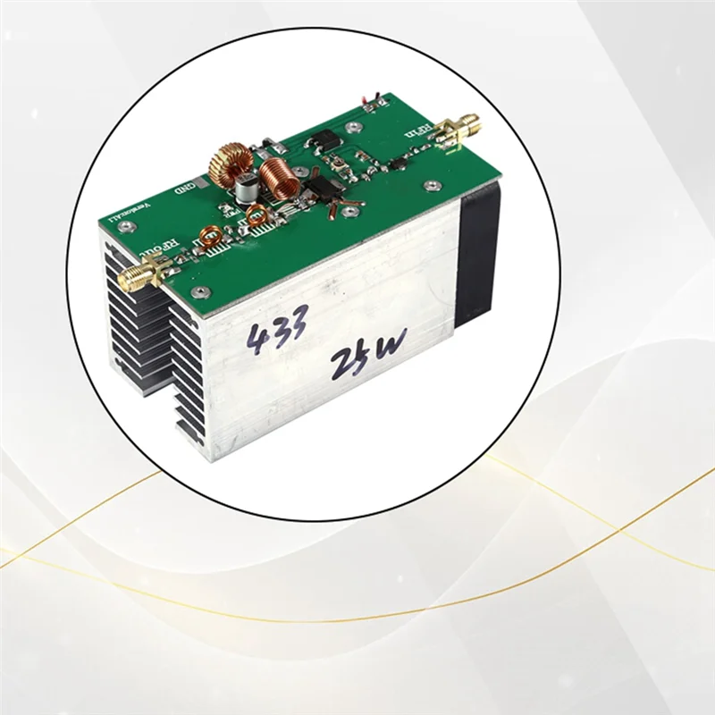 

-A20Z 433Mhz 25W RF Power Amplifier Image Transmission Amplifier With Cooling Fan 390-470Mhz For HAM Radio Transceiver