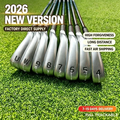 Men Silver 4/40 Style Performance Golf Irons Set #4-UW 8Pcs R SR S Flex Steel Graphite Shaft With Full Headcovers
