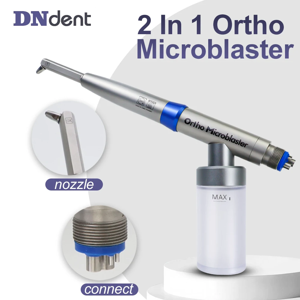 

Dental Aluminum Oxide Microblaster with Water Spray Microetcher Alumina Sandblasting Gun Detachable Air Polisher Dentistry Tools