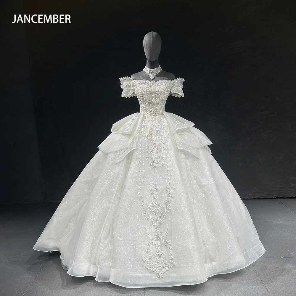 

Exquisite Wedding Dresses Bridal Gowns Short Sleeves Robes Floor Length Princess Gorgeous Vestidos De Novia Customized 2025