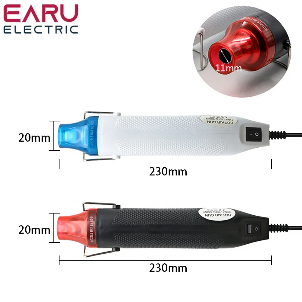 EU US 110V 220V DIY Using Heat Gun Electric Power Tool Hot Air 300W Temperature Gun With Supporting Seat Shrink Plastic DIY Tool