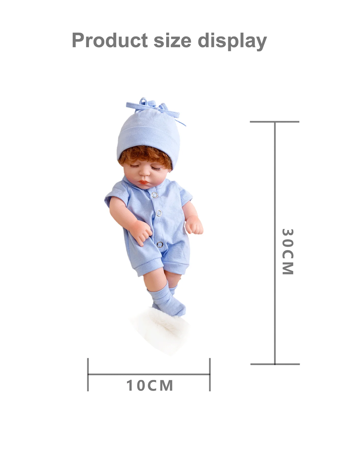 30cm 12inch Full Body Silicone Reborn Bebe Doll Soft Reborn Dolls Realistic Baby Girls Doll Reborn Baby Dolls Children Toys