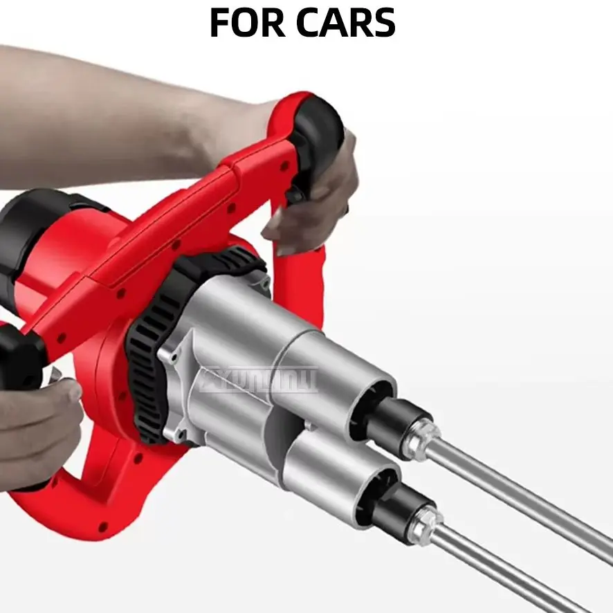 2026 Electric concrete mixing machine Mortar putty lime grinding machine Paint coatings floor paint double rod mixer