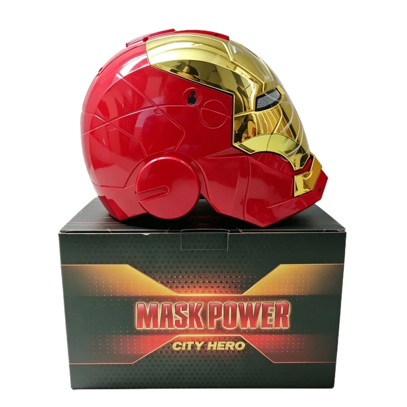 2026 New Iron Man Mask 1:1 Anime Peripheral Helmet Electric Wearable Voice Control Mask Model For Adult Helmet Toy Birthday Gift view 6
