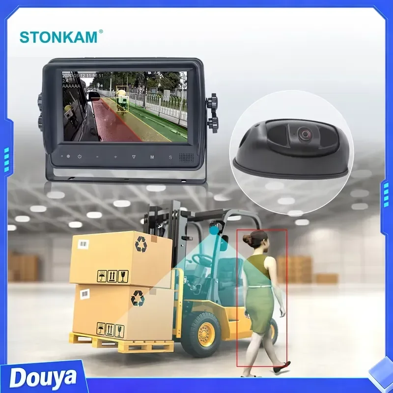 STONKAM Factory BSD AI Truck Pedestrian Detect Camera System Support Truck Side View Front View Reverse Pedestrian Detect