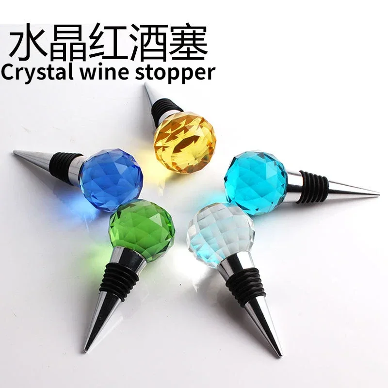 

European-style Creative Crystal Zinc Alloy Red Wine Cork Wine Cork Champagne Cork Set Boutique Beer Cork Wine Stopper