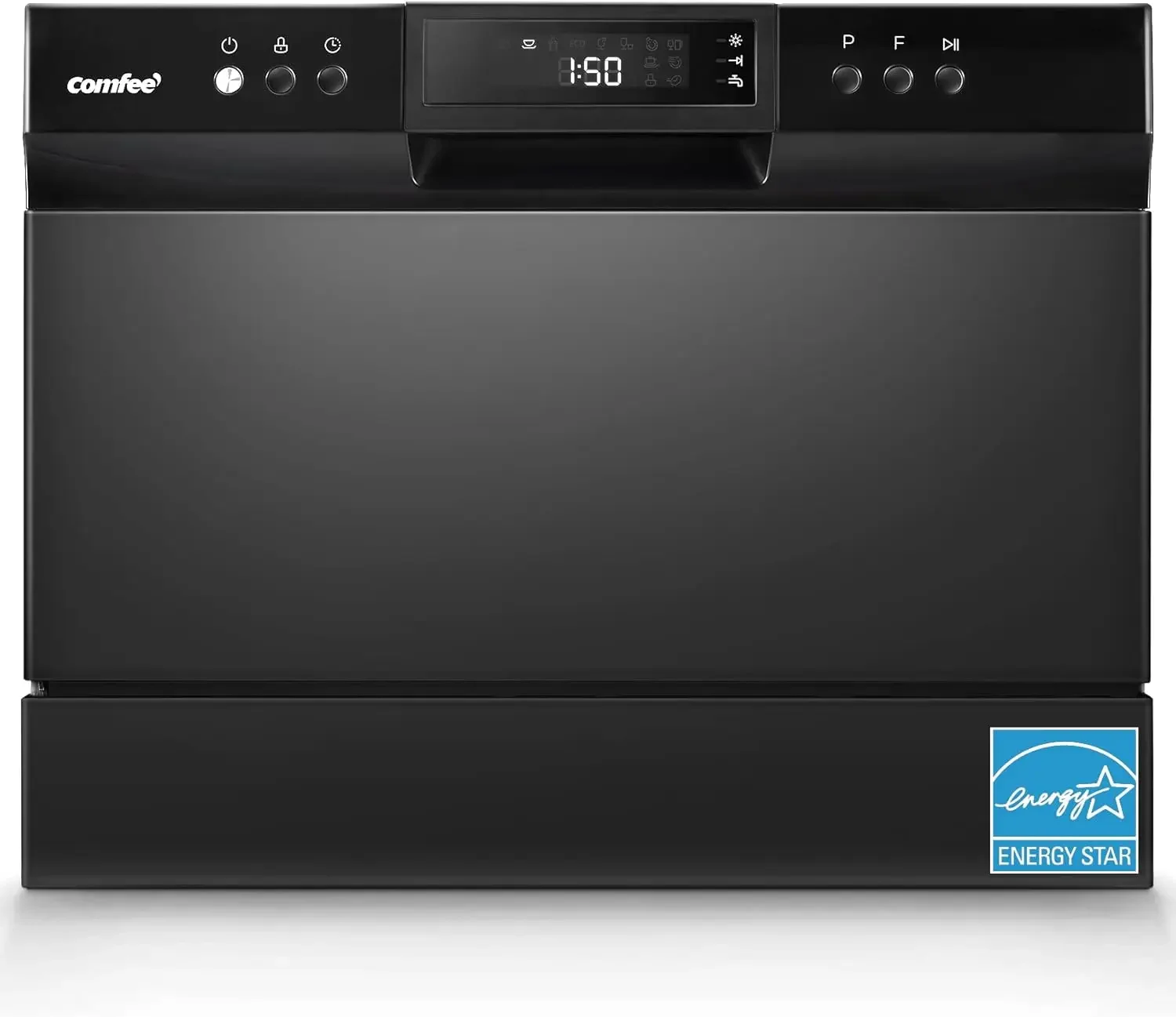 Countertop Dishwasher, Energy Star Portable Dishwasher, 6 Place Settings & 8 Washing Programs, Speed, Baby-Care, ECO& Glass, Dis