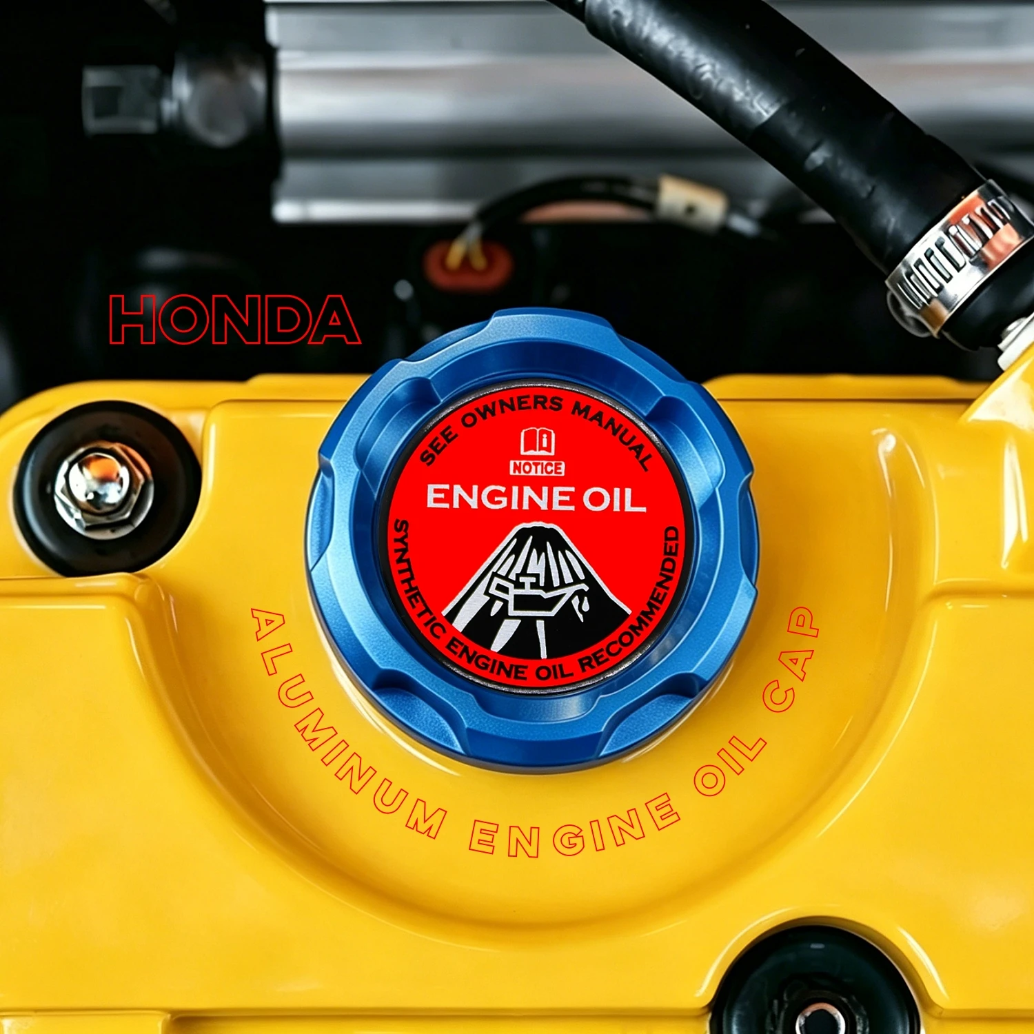 Aluminum ENGINE Oil Cap For Honda Accord SI Element ACURA INTEGRA S2000 PRELUDE CRV Civic Fit car accessories Mugen Power JDM