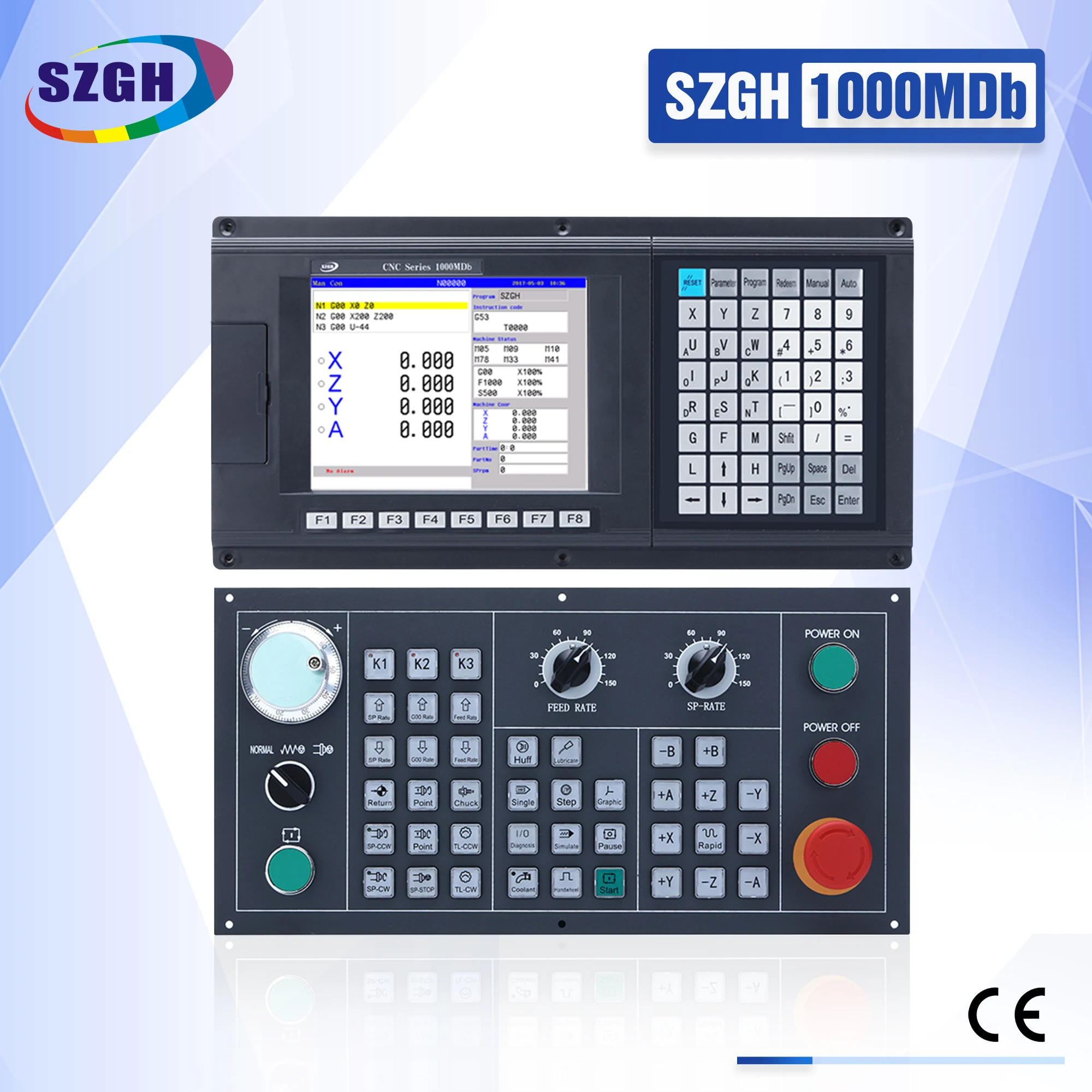 2 Years Warranty SZGH-CNC1000MDb-5 PC Based CNC Controller 5 Axis Fanuc Control CNC Milling Machine