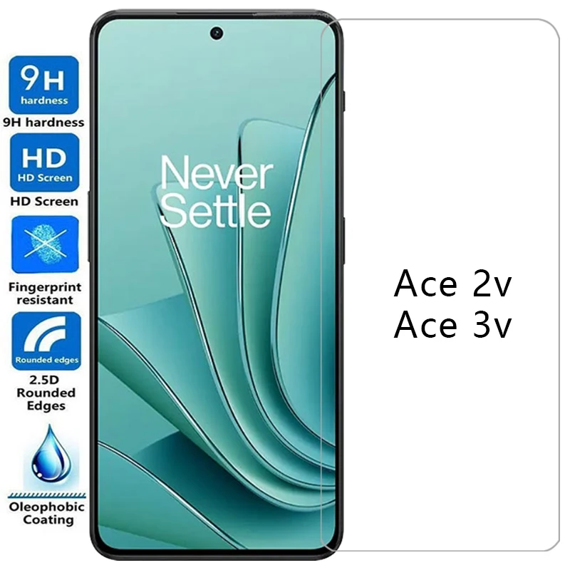 screen protector for oneplus ace 2v 3v protective tempered glass on ace2v ace3v 2 3 v v2 v3 phone film one plus omeplus onplus