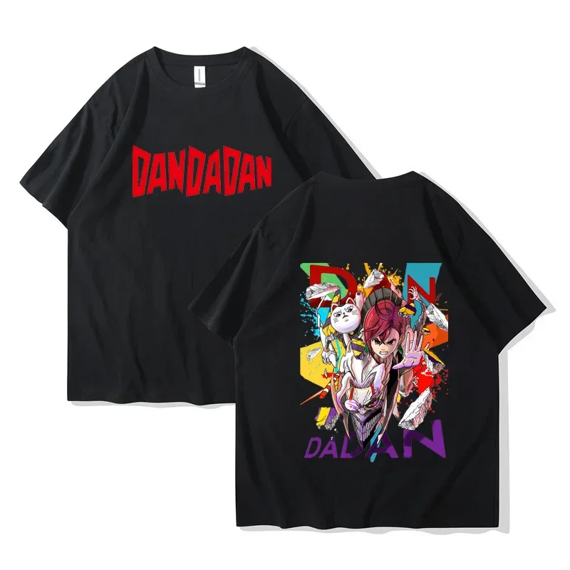 Dandadan Okarun Cotton T-shirt Men Women Breathable Classic 2000s University T Shirt Korean Clothes Aesthetic Hip Hop