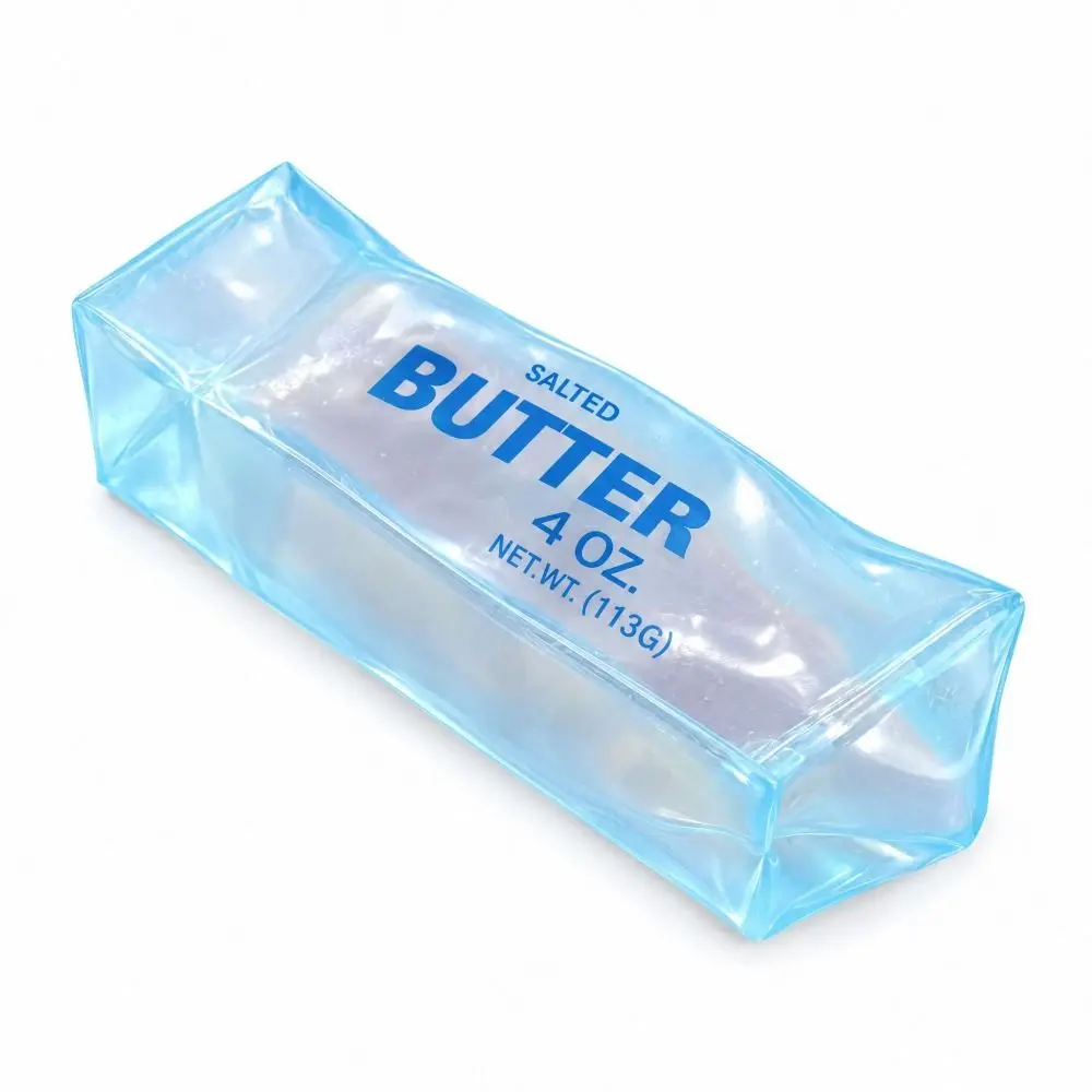 Transparency Butter Stick Squeezing Toy Realistic Plasticity Butter Stick Squishy Toy Kneading Hand Relax Butter Stick Pinch