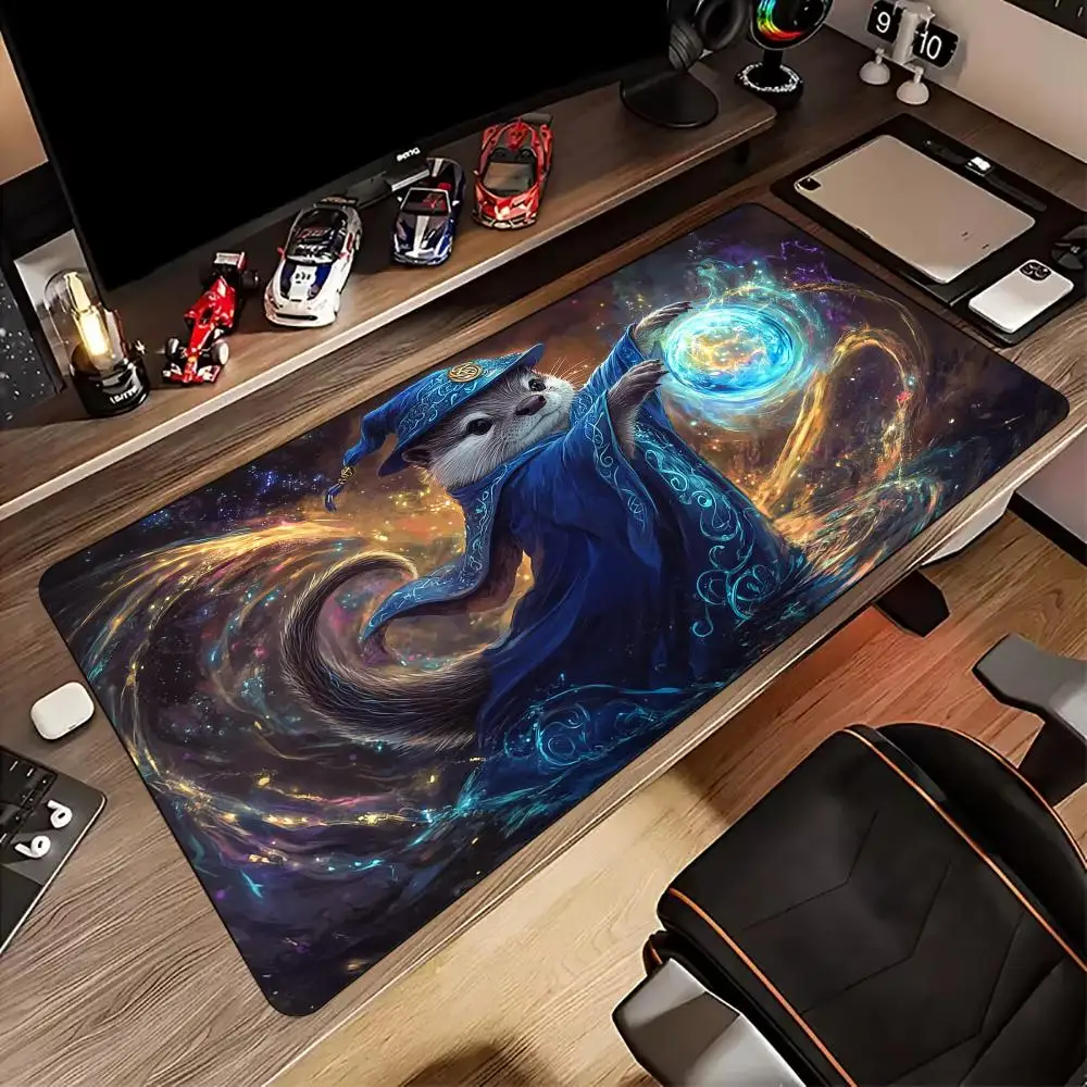

Magic Otter wizard gaming Mouse Pad Desk Mat gaming mats rubber anti-slip Durable pc accessories keypad Extended mouse pads