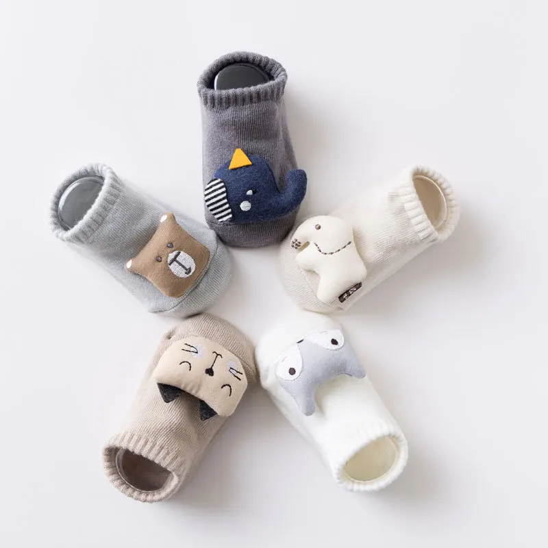 

Cotton Children Ankle Socks Cartoon Animal Accessories Baby Socks Summer Autumn Dispensing Anti-slip Kids Socks Newborn Socks