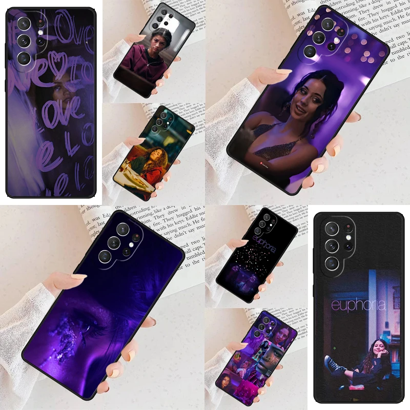Coque de téléphone portable Euphoria, série télévisée américaine, pour Samsung Galaxy S26 Ultra S25 S24 S23 S22 S21 S20 Note10