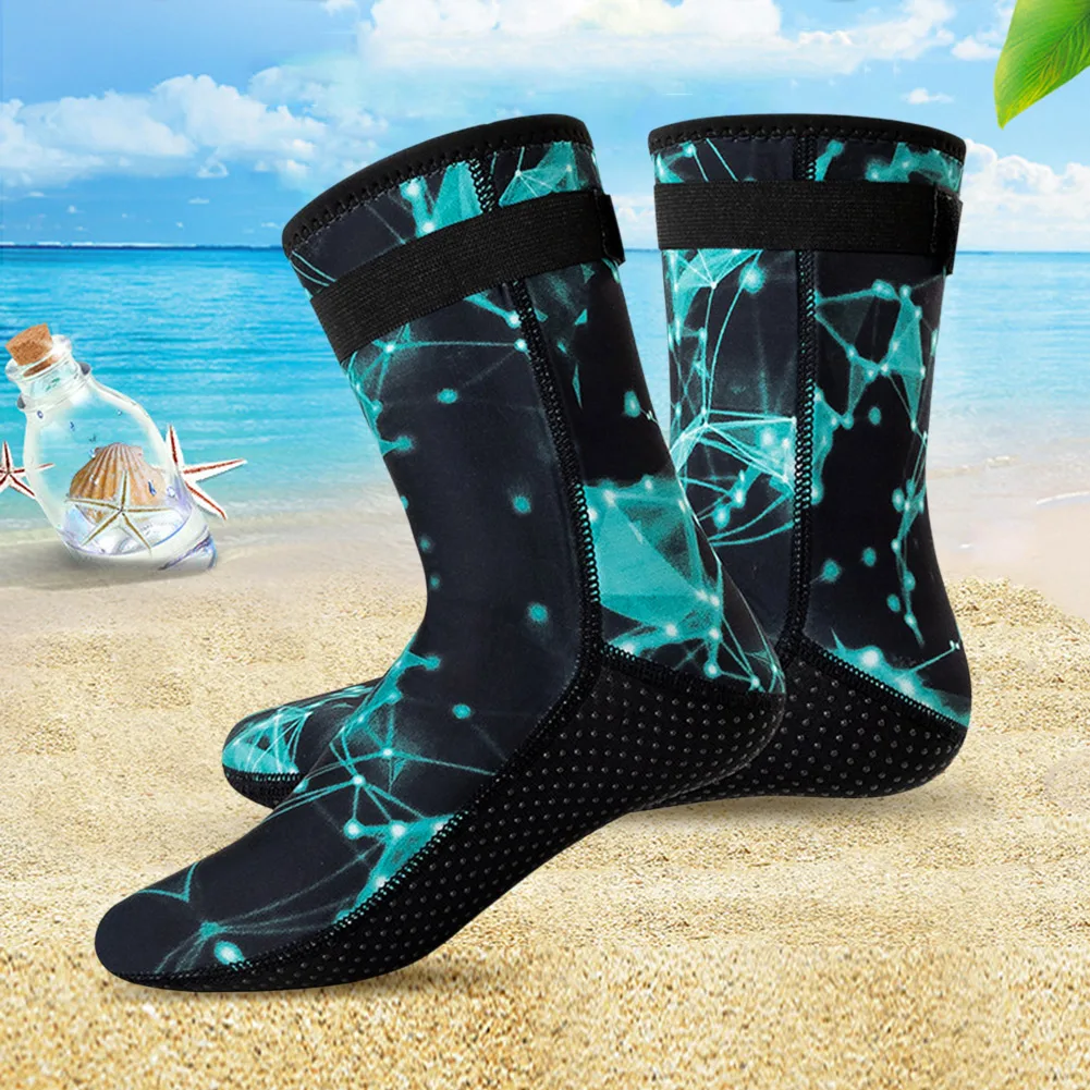 Swimming Snorkeling Socks Unisex Winter Warm Snorkeling Fin Sock Neoprene Anti Slip Wearable Portable Lightweight for Men Women