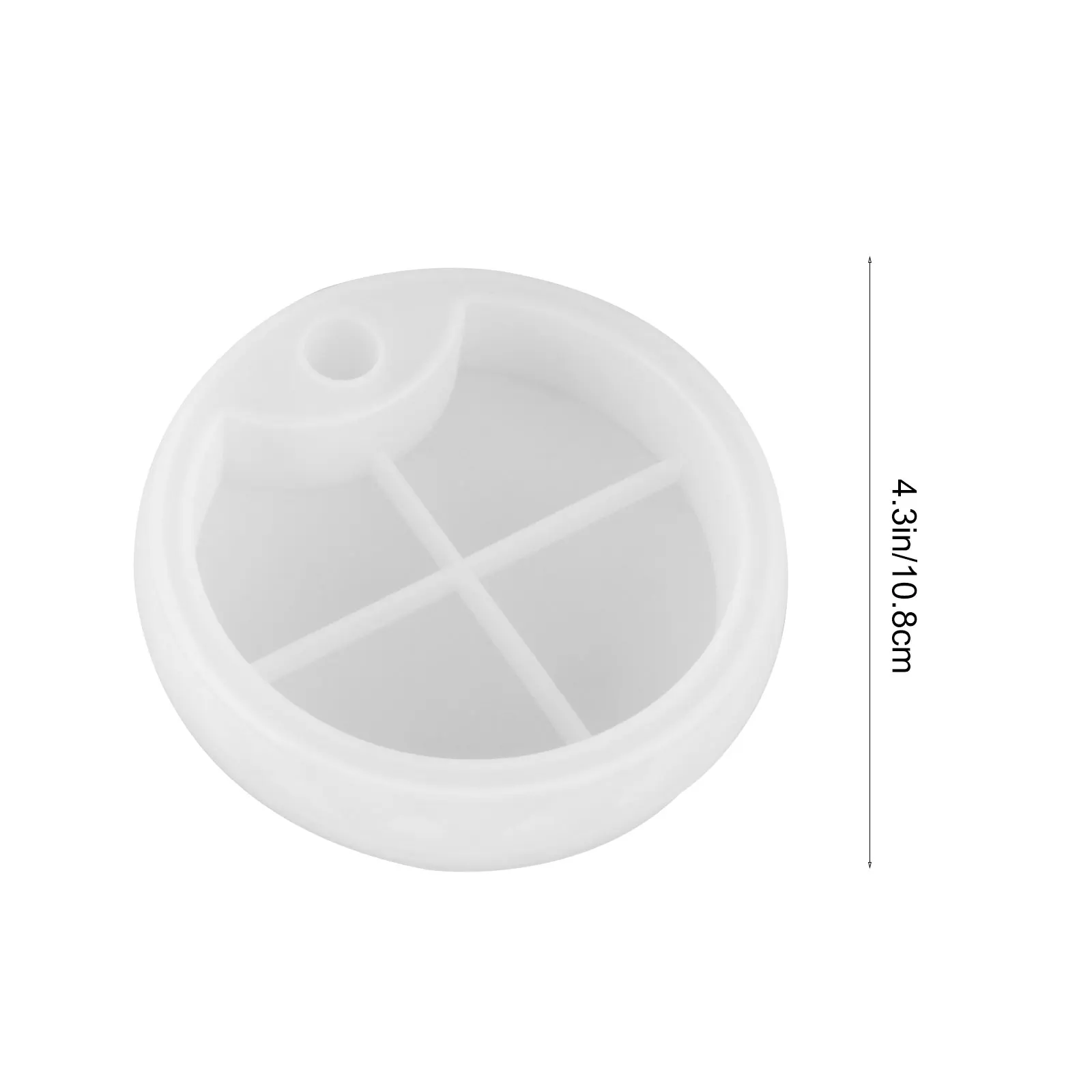 

6Pcs Rotating Storage Box Mold Silicone Epoxy Resin Craft DIY Accessory Set for Jewelry Organizers Decorative Ornaments Holiday