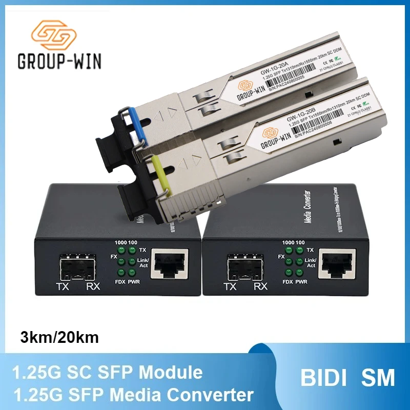 

Оптоволоконный модуль SC SFP 1,25 ГБ в оптоволоконный медиаконвертер RJ45, оптоволоконный коммутатор SFP 1000 Мбит/с с модулем SFP Cisco/Mikrotik/Huawei