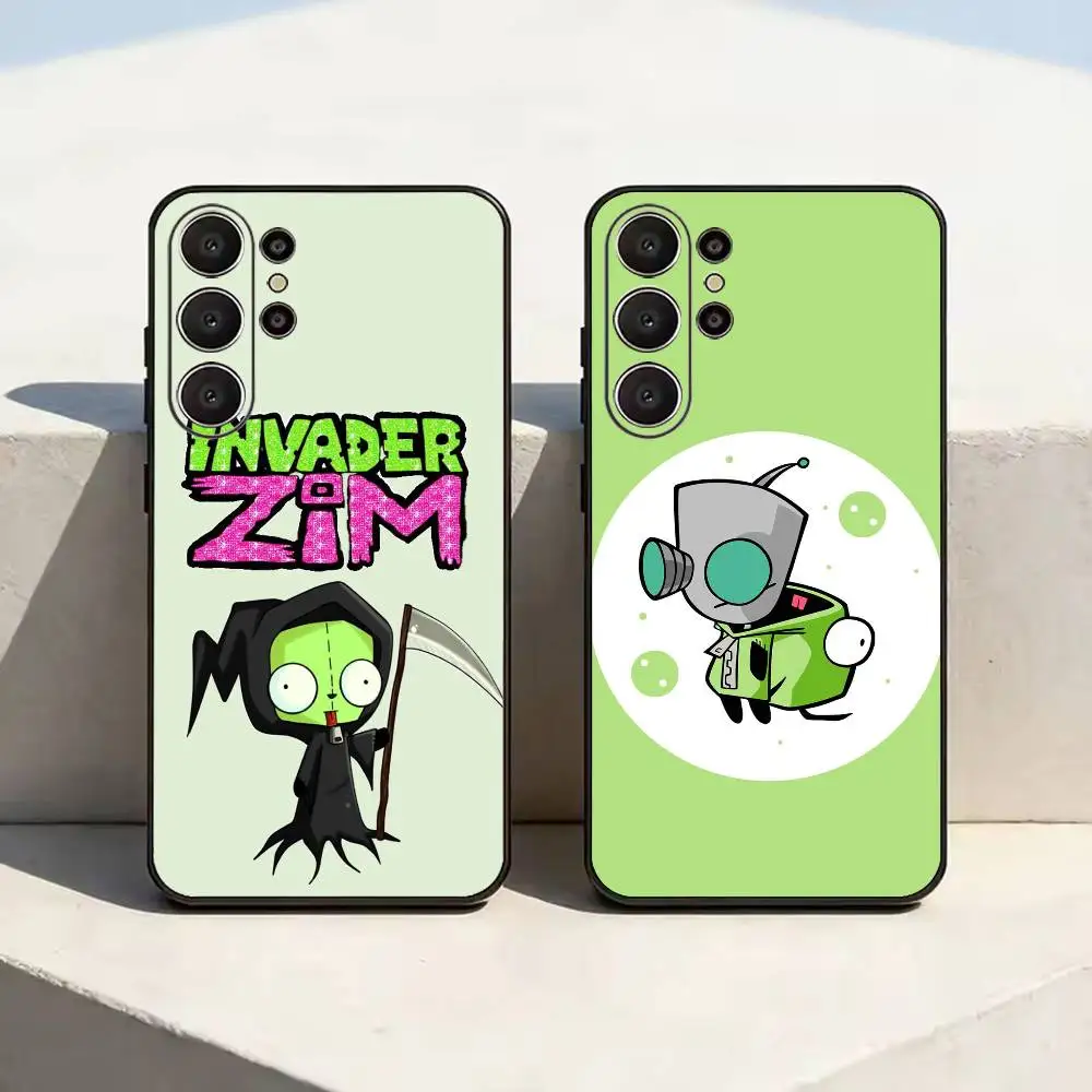 Madness- Invader Z-Zim Gir Black Soft Silicone Phone Case for Samsung Ultra S26, S24, S21, S22, S23, S30, Plus, Lite
