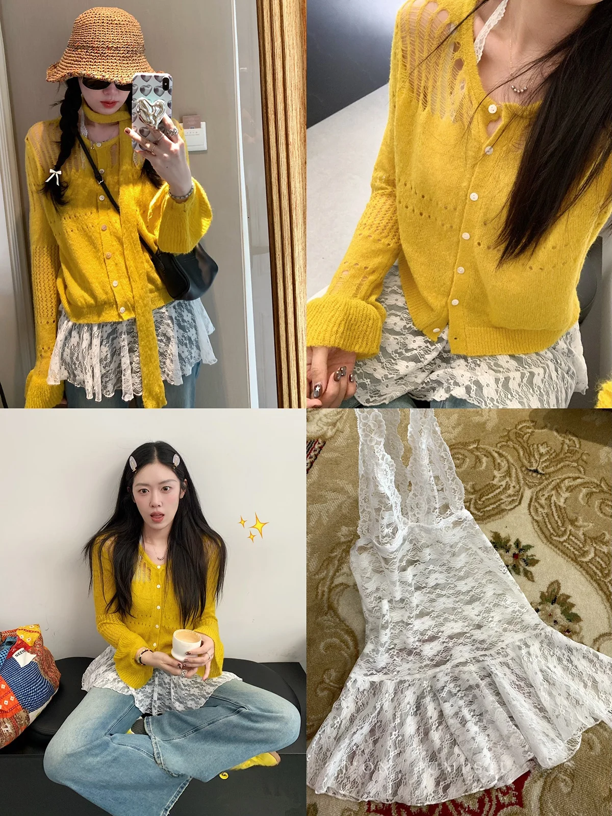 

Stberry Jump Sweet Cool Lace Trim Csole Women's Base Layer irt Spring Versatile Underwear Tank Top Polyester Fiber