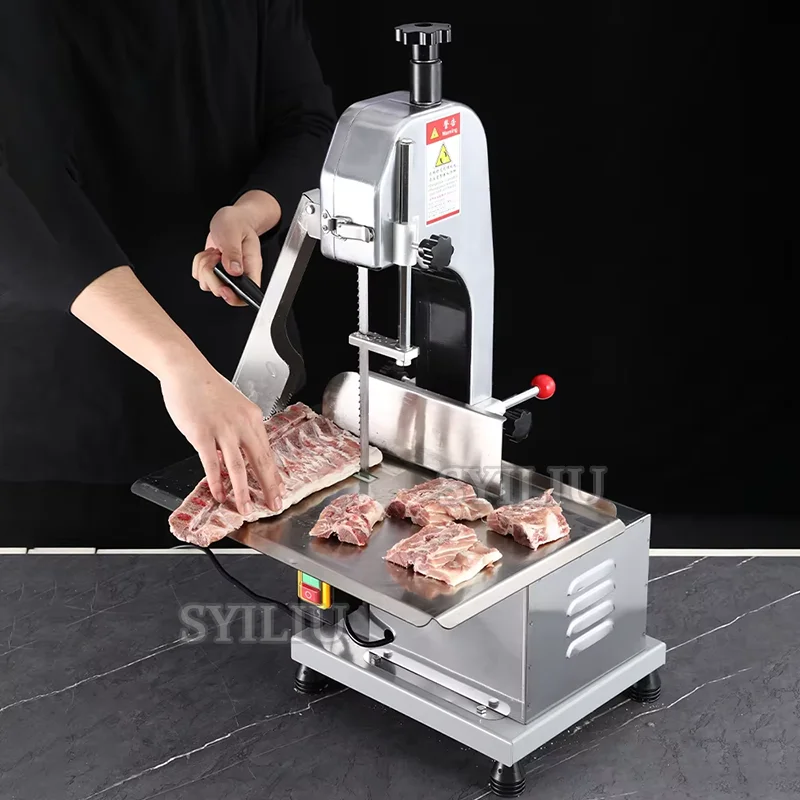 Commercial High Efficiency Sharp Frozen Meat Pork Fish Bone Sawing Machine Slicer Chicken Beef Cut Machine automatic chicken cut