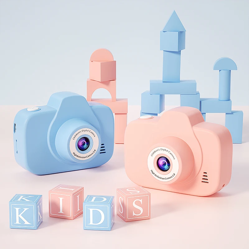 High-definition kindercamera kinderen digitale video dubbele camera waterdicht buiten