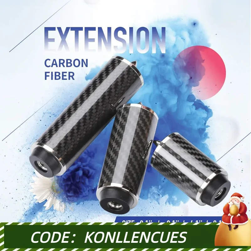 Carbon Fiber Billiard Pool Cue Extension Bumper Extender Extension for PREDATOR MEZZ ZOKUE HOW FURY Billiard Accessories