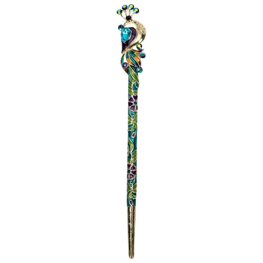 

Vintage Hair Stick Chinese Hair Stick Peacock Hair Chopstick Hair Bun Traditional Hair Accessories Shawl Hairpin Metal Decor