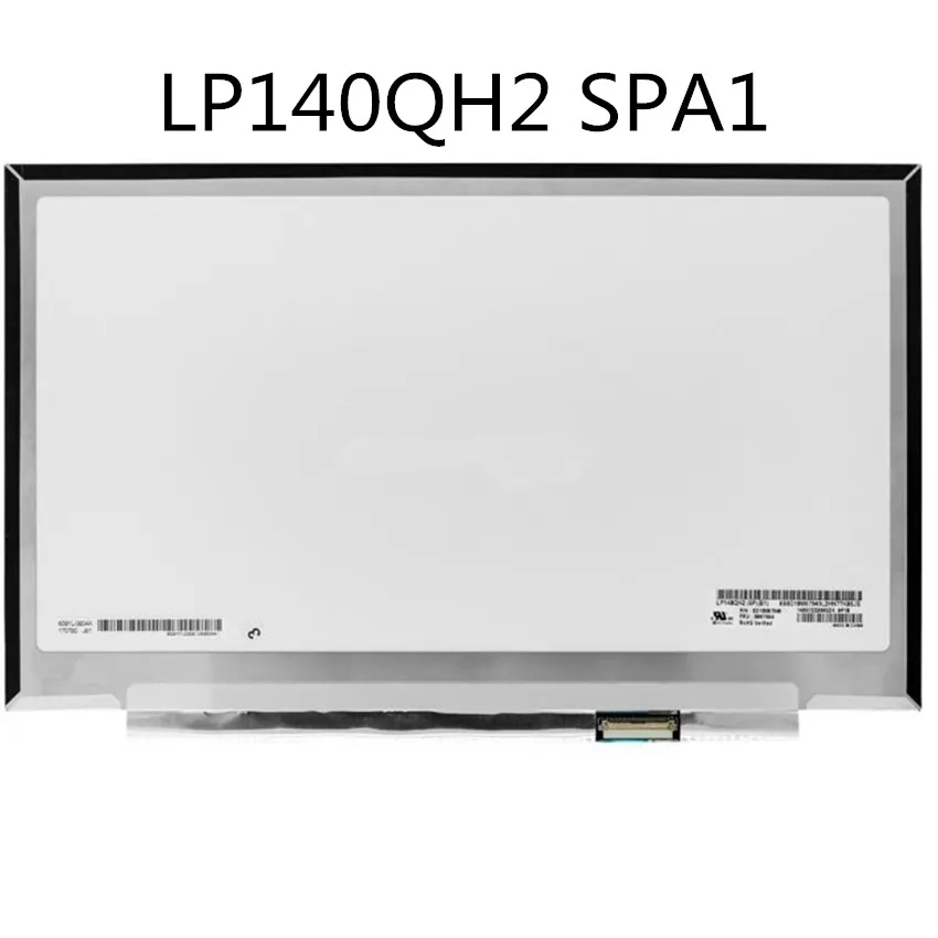 

14.0"LED LCD Screen LP140QH2-SPB1 FIT LP140QH2(SP)(A1) WQHD 2560X1440 eDP IPS For lenovo x1 carbon 2017 2018 2019 YEAR